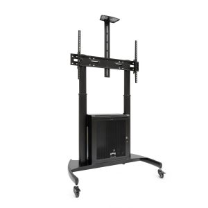 Soporte de Suelo Inclinable con Ruedas TooQ Narnia FS20500M-B para TV de 60-100"/ hasta 100kg