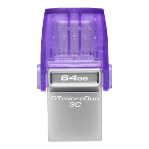 Kingston DataTraveler microDuo 3C - Drive flash USB - 64 GB - USB 3.2 Gen 1 / USB-C
