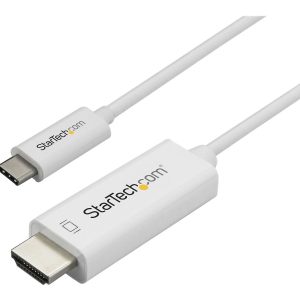 Startech 3ft (1m) USB C to HDMI Cable, 4K 60Hz USB Type C to HDMI 2.0 Video Adapter Cable, Thunderbolt 3 Compatible,…