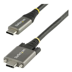 StarTech 3ft 1m Side Screw Locking USB C Cable 10Gbps, USB 3.1/3.2 Gen 2 Type-C Cable, 100W (5A) Power Delivery…