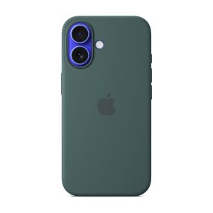 Apple - Tampa posterior para telemóvel - compatibilidade MagSafe - silicone - verde marinho