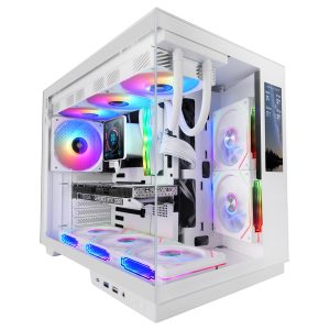Caja Gaming Semitorre Mars Gaming MC-MIRAGE/ Blanca