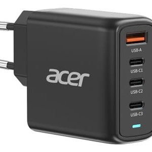 Acer - Carregador de bateria - GaN - AC 100/240 V - 100 Watt - conectores de saída: 4 - preto
