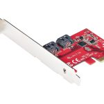 Startech SATA PCIe Card, 2 Port PCIe SATA Expansion card, 6Gbps SATA Card, Full/Low Profile, PCI Express to SATA Adapter, ASM1061 Non-Raid SATA Controller Card - PCIe to SATA Converter - Controlador de memória - 2 Canal - SATA 6Gb/s - baixo perfil -