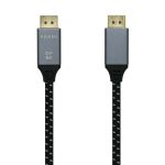 Cable DisplayPort 1.4 8K Aisens A149-0437/ DisplayPort Macho - DisplayPort Macho/ 2m/ Negro Gris