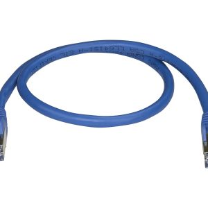 Startech 50cm CAT6A Ethernet Cable, 10 Gigabit Shielded Snagless RJ45 100W PoE Patch Cord, CAT 6A 10GbE STP Network…