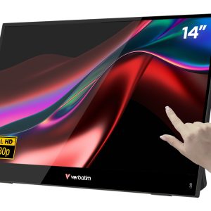 Monitor Portátil Táctil Verbatim Touch Light 14"/ Full HD/ Multimedia/ Negro
