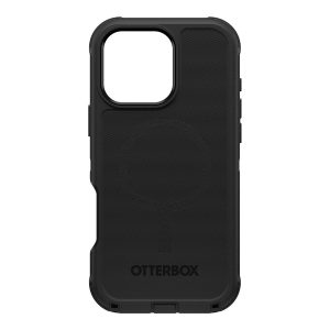 OtterBox Defender Series - Tampa posterior para telemóvel - compatibilidade MagSafe - silicone - preto - para Apple iPhone 16 Pro Max