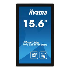 iiyama ProLite TF1634MC-B8X - Monitor LED - 15.6" - moldura aberta - ecrã de toque - 1920 x 1080 Full HD (1080p) @ 60…