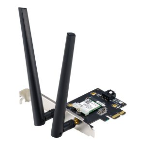 Placa de Rede Sem Fios PCI Express Asus PCE-AXE5400/ 5400Mbps/ 2.4/5/6GHz