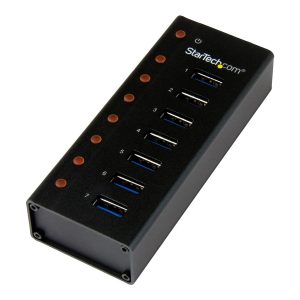 Startech 7 Port USB 3.0 Hub (5 Gbps) - Metal Enclosure - Desktop or Wall Mountable - Rugged & industrial Powered USB…