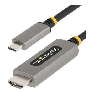 Startech 6ft (2m) USB-C to HDMI Adapter Cable, 8K 60Hz, 4K 144Hz, HDR10, USB Type-C to HDMI 2.1 Video Converter Cable,…