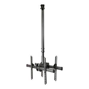 Startech Dual TV Ceiling Mount, Back-to-Back Heavy Duty Hanging Dual Screen Mount with Adjustable Telescopic 3.5' to 5'…