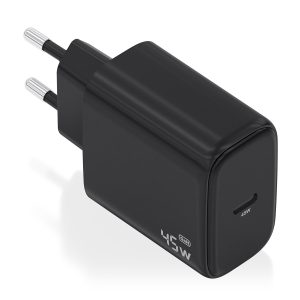 Cargador de Pared GaN Aisens A110-0970/ 1xUSB Tipo-C/ 45W/ Negro