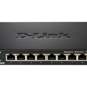 D-Link DGS 108 - Interruptor - sem gestão - 8 x 10/100/1000 - desktop