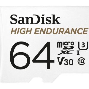 SanDisk High Endurance - Cartão de memória flash (adaptador microSDXC para SD Incluído) - 64 GB - Video Class V30