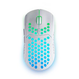 Ratón Gaming Inalámbrico Mars Gaming MMW3W/ Batería recargable/ Hasta 3200 DPI/ Blanco