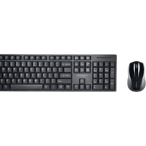 Kensington Pro Fit Low-Profile Desktop Set - Conjunto de teclado e rato - sem fios - 2.4 GHz - Espanhol - preto