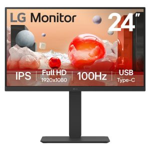 Monitor Profesional LG 24BA650-B 23.8"/ Full HD/ Multimedia/ Negro