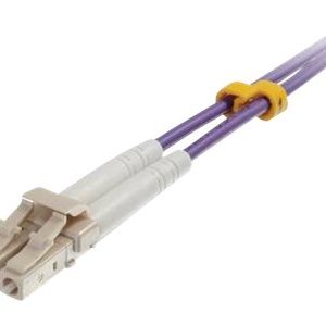 C2G 1m LC/LC OM4 LSZH Fibre Patch - Purple - Cabo patch - multi-modo LC (M) para multi-modo LC (M) - 1 m - 1 m - fibra…