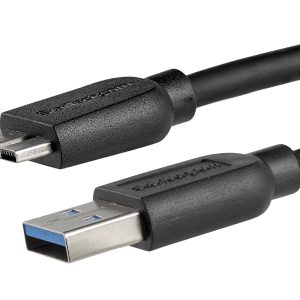 StarTech.com 2m 6ft Slim USB 3.0 A to Micro B Cable M/M - Mobile Charge Sync USB 3.0 Micro B Cable for Smartphones and…