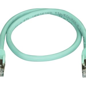 Startech 50cm CAT6A Ethernet Cable, 10 Gigabit Shielded Snagless RJ45 100W PoE Patch Cord, CAT 6A 10GbE STP Network…