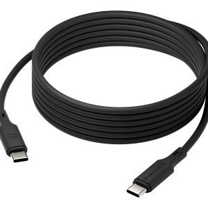 dbramante1928 IT - Cabo USB - USB-C (M) para USB-C (M) - 3 m - Fornecimento de energia USB (100W) - preto