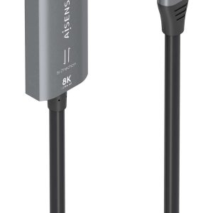 Cable Conversor Aisens A109-0880/ USB Tipo-C Macho - DisplayPort Macho/ 1.8m/ Negro