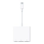 Apple - Adaptador de vídeo - USB-C macho para USB, HDMI, USB-C (alimentação apenas) fêmea - suporte 4K (3840 x 2160)