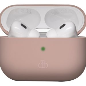 dbramante1928 Costa Rica - Bolsa para auriculares sem fios - plástico reciclado, silicone - areia rosa