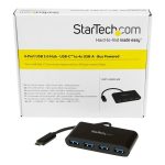 Startech 4-Port USB-C Hub - Portable USB-C to 4x USB-A Hub - Bus-Powered USB 3.1 Gen 1 Type-C Hub - USB 3.0 Port…