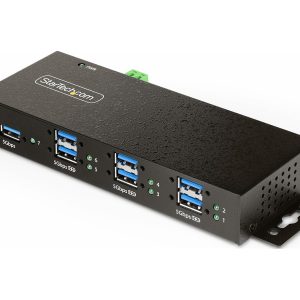 Startech 7-Port Managed USB Hub with 7x USB-A, Heavy Duty with Metal Industrial Housing, ESD & Surge Protection,…