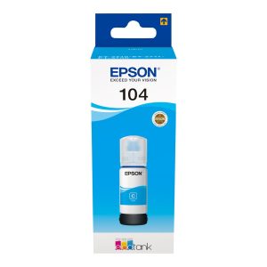 Epson EcoTank 104 - 65 ml - azul cyan - original - tanque de tinta