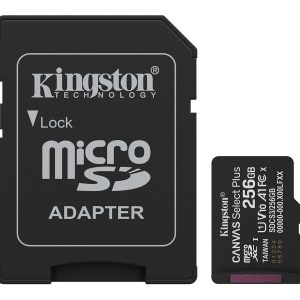 Kingston Canvas Select Plus - cartão de memória flash - 256 GB - microSDXC UHS-I
