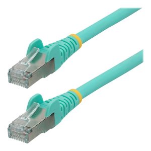 Startech 10m CAT6a Ethernet Cable - Aqua - Low Smoke Zero Halogen (LSZH) - 10GbE 500MHz 100W PoE++ Snagless RJ-45…