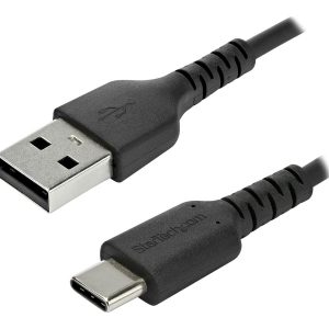 StarTech 2m USB A to USB C Charging Cable, Durable Fast Charge & Sync USB 2.0 to USB Type C Data Cord, Rugged TPE…