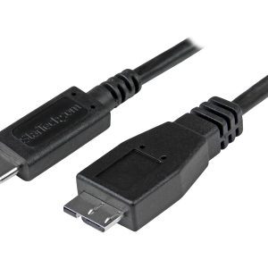StarTech USB C to Micro USB Cable 0.5m - USB 3.1 Type C to Micro USB Type B Cable - Micro USB 3.1 to USB-C -…