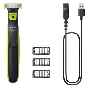 Cortabarbas Philips Oneblade QP2724/10/ con Batería/ 3 Accesorios