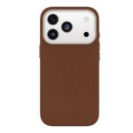 OtterBox Symmetry Series - Tampa posterior para telemóvel - compatibilidade MagSafe - poliuretano, cabedal verde - sela…