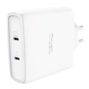 Cargador de Pared GaN Trust Maxo 100W/ 2xUSB Tipo-C/ Incluye Cable USB Tipo-C/ 100W