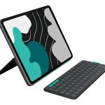 Logitech Flip Folio - Teclado e pasta de folio - full size - sem fios - Bluetooth 5.1 LE - QWERTY - Espanhol - grafite