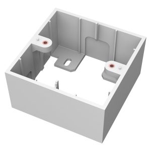 Modular AV faceplate component - single-gang surface mount UK backbox - standard surface-mount backbox (pattress) 86 x…