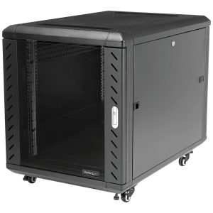Startech 12U AV Rack Cabinet - Network Rack with Glass Door - 19 inch Computer Cabinet for Server Room or Office…