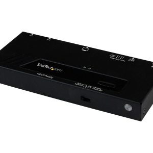 Startech 2 Port HDMI Switch w/ Automatic and Priority Switching - 2 In 1 Out HDMI Selector with Automatic Priority…