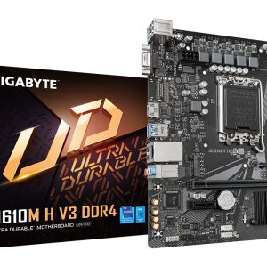 Placa Base Gigabyte H610M H V3 DDR4 Socket 1700/ DDR4/ PCIe 4.0/ Micro ATX