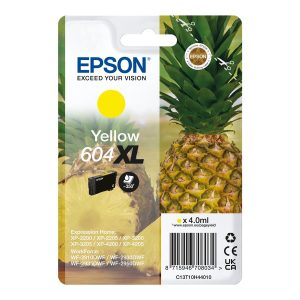 Epson 604XL Singlepack - 4 ml - XL - amarelo - original - blister com RF/alarme acústico - tinteiro