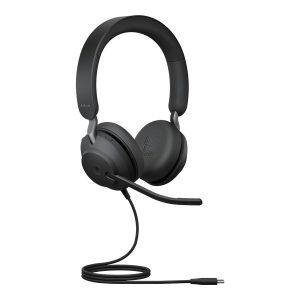 Jabra Evolve2 40 SE MS Stereo - Auscultadores - no ouvido - com cabo - USB-C, USB-A - isolamento de ruído - Certificado…