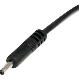 StarTech.com 3 ft. (0.9 m) USB to Type H Barrel 5V DC Power Cable - USB to 3.4mm Power Cable - 5V DC Type H - Black -…