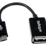 StarTech.com 5in Micro USB to USB OTG Host Adapter - Micro USB Male to USB A Female On-The-GO Host Cable Adapter…