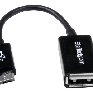 StarTech.com 5in Micro USB to USB OTG Host Adapter - Micro USB Male to USB A Female On-The-GO Host Cable Adapter…